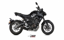 Mivv Suono RVS Black Compleet 3in1 Uitlaatsysteem met E-keur YAMAHA MT-09 2013 > 2020