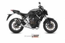 Mivv GP RVS Black Compleet Uitlaatsysteem met E-keur YAMAHA MT-07 2014 > 2020