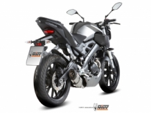 Mivv Suono RVS met Carbon Cap Compleet 1in1 Uitlaatsysteem YAMAHA MT-125 2015 2019