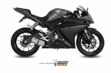 Mivv Suono RVS met Carbon Cap Compleet 1in1 Uitlaatsysteem YAMAHA YZF R125 2014 > 2018