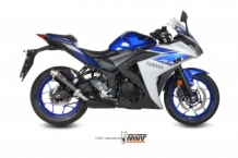 Mivv GP Carbon Slip-on Einddemper met E-keur YAMAHA YZF R3 2015 > 2020