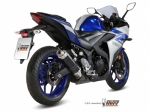 Mivv GP RVS Black Slip-on Einddemper met E-keur YAMAHA YZF R3 2015 > 2020