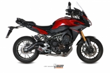 Mivv Oval Titanium met Carbon Endcap 3in1 Compleet Uitlaatsysteem met E-keur Yamaha Tracer 900 2015 2020