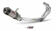 Mivv Oval Titanium met Carbon Endcap 3in1 Compleet Uitlaatsysteem met E-keur Yamaha Tracer 900 2015 2020