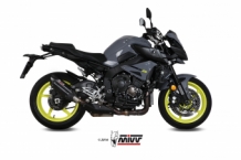 Mivv Suono RVS Black Slip-on Einddemper met EURO4 Keuring YAMAHA MT-10 2016 > 2020