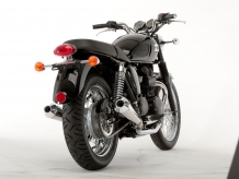 QD MaXcone RVS Einddemperset met Chrome Coated Megaphone Endcaps met E-keur Triumph Bonneville T100 2001 2016