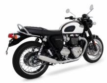 Remus Tapered RVS Chromed Dubbele Einddemper (L+R) met E-keur Triumph Bonneville T120 2016 2020