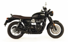 Remus Tapered Steel Black Dubbele Einddemper (R+L)  met E-keur Triumph Bonneville T120 2016 2020