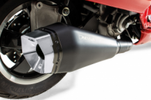Remus RS RVS Black met Aluminium Endcap Einddemper met E-keur incl. Kat. Vespa GTS / Super 300 HPE 2019 > 2020