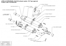 Akrapovic Slip-on Line Titanium Einddemper Set L+R met E-keur Aprilia Dorsoduro 750 2008 2016