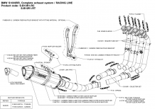 Akrapovic Racing Line Carbon Compleet Systeem zonder E-keur BMW S 1000 RR 2010 2014