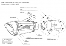 Akrapovic Slip-on Line Titanium met E-keur BMW S 1000 R 2014-2016