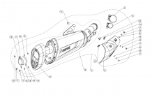 Akrapovic Slip-on Line Titanium Black met E-keur BMW S 1000 XR 2015-2016