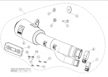 Akrapovic Slip-On Line Titanium zonder E-keur BMW S 1000 R 2017 2020