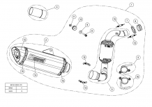 Akrapovic Racing Line RVS Compleet uitlaatsysteem met E-keur BMW G 310 GS 2017 2020