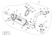 Akrapovic Racing Line Carbon Compleet Uitlaat Systeem zonder E-keur BMW G 310 R 2017 > 2021