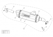 Akrapovic Slip-on Line RVS Einddemper met E-keur BMW C 650 GT 2012 - 2015