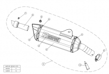 Akrapovic Slip-on Line RVS Einddemper met E-keur BMW C 600 Sport 2012 2015