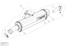Akrapovic Slip-on Line Titanium Einddemper met E-keur BMW F 800 R 2009-2016