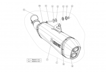 Akrapovic Slip-on Line Titanium Black Einddemper met E-keur BMW F 700 GS 2013-2017
