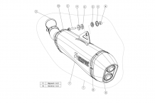 Akrapovic Slip-on Line Titanium Black Einddemper met E-keur BMW F 800 GS 2008-2017