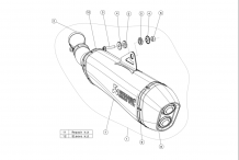 Akrapovic Slip-on Line Titanium Black Einddemper met E-keur BMW F 800 R 2009-2019