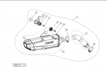 Akrapovic Slip-on Line Titanium Black Einddemper met E-keur BMW F750GS 2018 2020