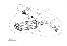 Akrapovic Slip-on Line Titanium Black Einddemper met E-keur BMW F850GS 2018 2020