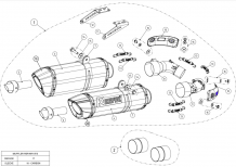 Akrapovic Slip-on Line Carbon met E-keur Ducati Monster 1100 2009-2010