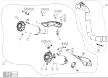 Akrapovic Slip-on Line Titanium dubbele Einddemper (L+R) Set met E-keur Ducati Scrambler 1100 2018 > 2020