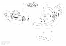 Akrapovic Slip-on Line Titanium zonder E-keur incl. Linkpipe L-D12SO2 Ducati Monster 1200 / S 2017 2020