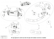 Akrapovic Slip-On Line Titanium Black met E-keur Ducati Monster 1200/1200S 2014 2016
