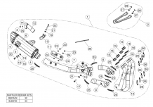 Akrapovic Racing Line Titanium Compleet Systeem Zonder E-keur Honda CBR 1000 RR  2017 2019