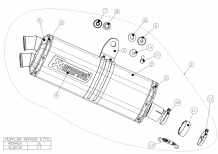 Akrapovic Slip-on Line Titanium met E-keur Honda CRF 1000 Africa Twin 2016 > 2017