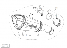 Akrapovic Slip-on Line Titanium Einddemper zonder E-keur Honda CB1000R 2018 > 2020