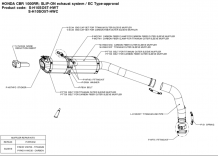Akrapovic Slip-on Line Carbon met E-keur Honda CBR 1000 RR 2006-2007