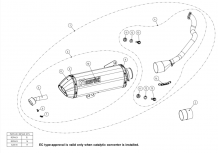 Akrapovic Racing Line RVS Compleet Systeem met E-keur Honda PCX 125 2014-2016
