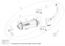 Akrapovic Racing Line RVS Compleet Systeem met E-keur Honda PCX 150 2014-2016
