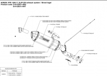 Akrapovic Slip-on Line Titanium met E-keur Honda VFR 1200 F 2010-2015