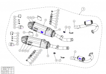 Akrapovic Evolution Line Titanium Compleet Uitlaatsysteem zonder E-keur Honda CRF250R 2018 2019