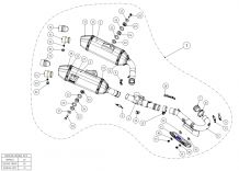 Akrapovic Racing Line Titanium Compleet Systeem zonder E-keur Honda CRF 250 R 2016-2017