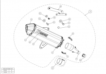 Akrapovic Slip-on Line RVS Einddemper met E-keur Honda SH300i 2016 > 2020
