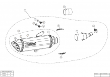Akrapovic Slip-on Line RVS Einddemper met E-keur Honda Forza300 2018 > 2020