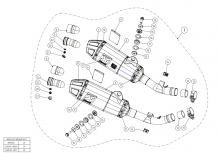 Akrapovic Slip-On Line Titanium zonder E-keur Honda CRF 450 R 2017 2019