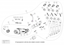 Akrapovic Racing Line Titanium Compleet Systeem met E-keur Honda CB 650 F 2014-2016