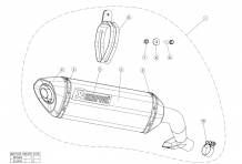 Akrapovic Slip-on Line Carbon Einddemper met Euro4 keuring Honda NC 750 2012-2020