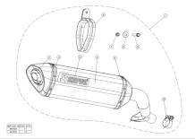 Akrapovic Slip-On Line Titanium Einddemper met E-keur Honda NC 700 S/X 2012 > 2020