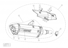 Akrapovic Slip-On Line Titanium Einddemper met E-keur Honda X-ADV 2017 > 2021
