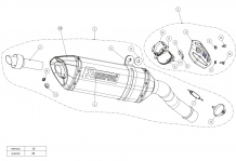 Akrapovic Slip-on Hexagonal Titanium met E-keur Kawasaki Versys 1000 2012 2018