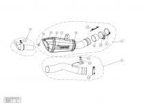 Akrapovic Slip-On Line Titanium Short Einddemper zonder E-keur Kawasaki Ninja ZX-10R / RR 2016 2020